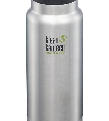 Klean Kanteen - Wide 32oz bottle (w/Café Cap) brushed stainless - RVS waterfles