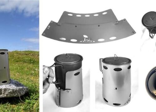 Titanium Windshield for Toaks 750ml Pots (diameter 95mm) - Vesuv